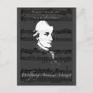 Wolfgang Amadeus Mozart Postkarte