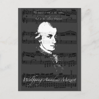 Wolfgang Amadeus Mozart Postkarte