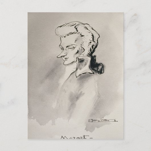 Wolfgang Amadeus Mozart Postkarte (Vorderseite)