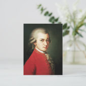 Wolfgang Amadeus Mozart Postkarte (Stehend Vorderseite)