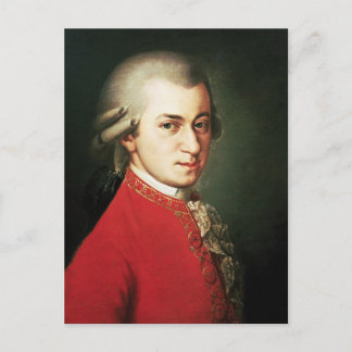 Wolfgang Amadeus Mozart Postkarte