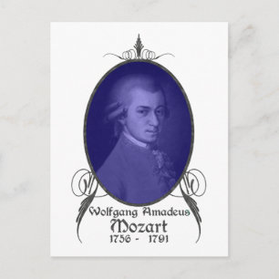 Wolfgang Amadeus Mozart Postkarte