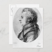 Wolfgang Amadeus Mozart Postkarte (Vorne/Hinten)