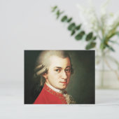 Wolfgang Amadeus Mozart Postkarte (Stehend Vorderseite)