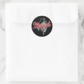 Wolfgang Amadeus Mozart Runder Aufkleber (Tasche)