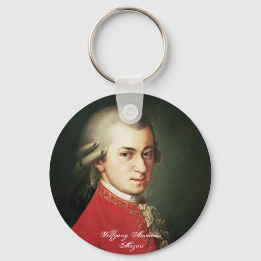 Wolfgang Amadeus Mozart Schlüsselanhänger (Vorderseite)