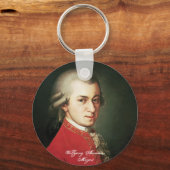 Wolfgang Amadeus Mozart Schlüsselanhänger (Vorderseite)