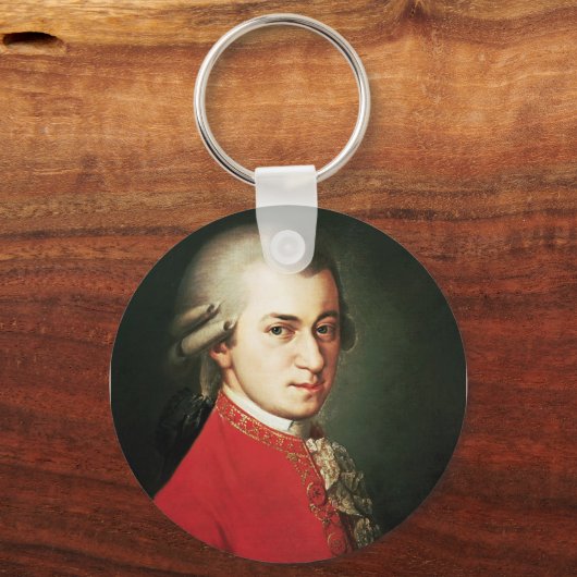 Wolfgang Amadeus Mozart Schlüsselanhänger (Vorderseite)