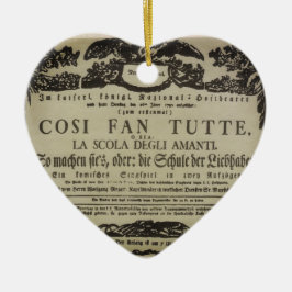 ♥ Wolfgang Amadeus Mozart shabby – Cosi fan tutte Keramik Ornament