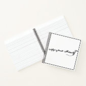 Wolfgang Amadeus Mozart Signatur Notizblock (Innenseite)