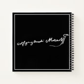 Wolfgang Amadeus Mozart Signatur Notizblock (Rückseite)