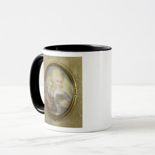 Wolfgang Amadeus Mozart und seine Schwester Tasse (Vorderseite Links)