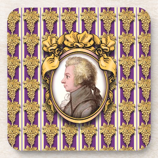 Wolfgang Amadeus Mozart Untersetzer (Vorderseite)