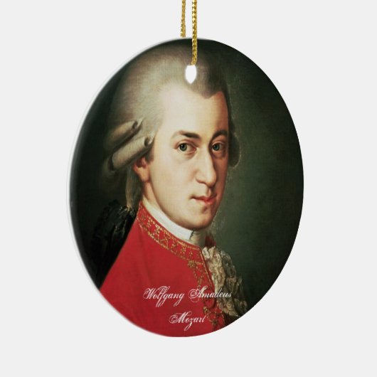 Wolfgang Amadeus Mozart-Verzierung Keramik Ornament (Rechts)