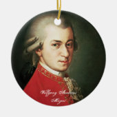 Wolfgang Amadeus Mozart-Verzierung Keramik Ornament (Vorne)
