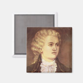 Wolfgang Amadeus Mozart während seines bleibe Magnet (Vorderseite/Rückseite)