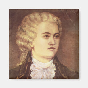 Wolfgang Amadeus Mozart während seines bleibe Magnet