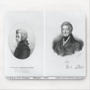 Wolfgang Amedeus Mozart und Ferdinando Paer Mousepad