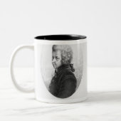 Wolfgang Amedeus Mozart und Ferdinando Paer Zweifarbige Tasse (Links)