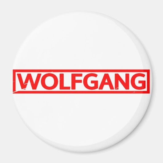 Wolfgang Briefmarke Magnet (Vorne)