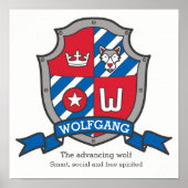 Wolfgang-Jungs-Name bedeutet heraldry Schild Poste (Vorne)