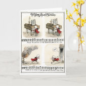 Wolfgang Mozart, Kinderstarkarte Karte (Gelbe Blume)