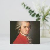 Wolfgang Mozart Postkarte (Stehend Vorderseite)