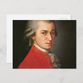 Wolfgang Mozart Postkarte (Vorne/Hinten)