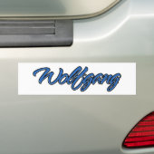Wolfgang Name blue Aufkleber Sticker Autoaufkleber (Auf Auto)