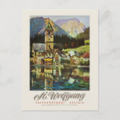 Wolfgang Salzkammergut Vintage Poster 1936 Postkarte (Vorderseite)