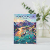 Wolfgangsee Österreich Postkarte (Stehend Vorderseite)