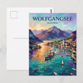 Wolfgangsee Österreich Postkarte (Vorne/Hinten)