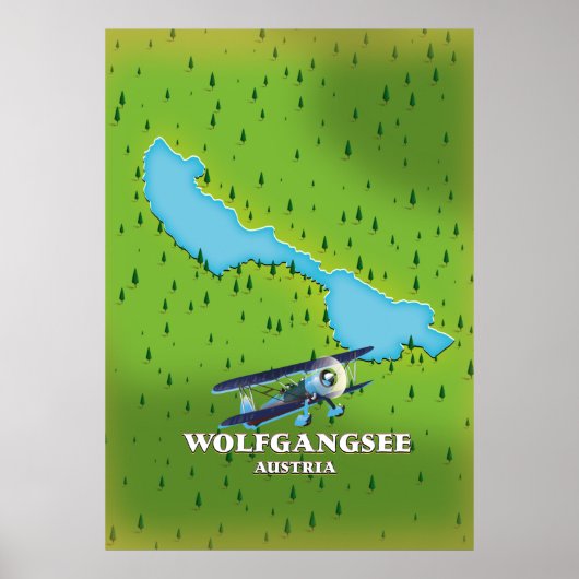 Wolfgangsee-Seeblick Poster (Vorne)
