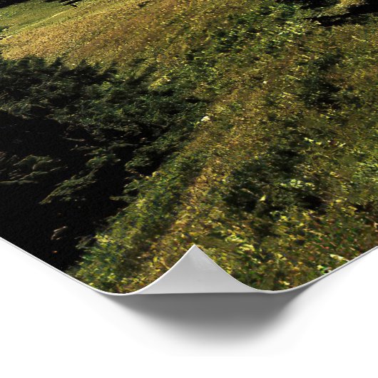 Wolfgangsee und Berge Poster (Ecke)