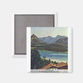 Wolfgangsee von Waldmüller Ferdinand Georg Magnet (Vorderseite/Rückseite)