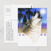 Wolfgeheul Postkarte (Vorne/Hinten)