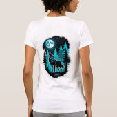 Wolfgeist des Waldlandes T-Shirt (Rückseite)