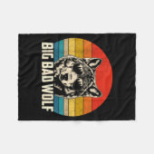 Wolfgeist groß und böser Wolf Wolf Rudel lustige W Fleecedecke (Vorderseite (Horizontal))