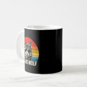 Wolfgeist groß und böser Wolf Wolfsrudel lustige W Kaffeetasse (Vorderseite Links)