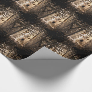 Wolfgeist im Holz Geschenkpapier