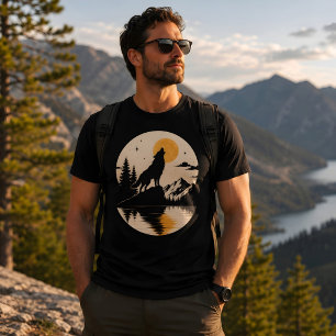Wolfgeist unter dem Mond T-Shirt
