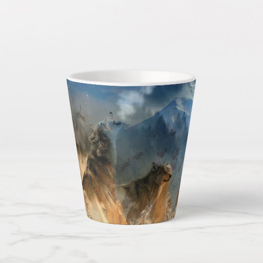 Wolfgeister im Berg Milchtasse (Vorderseite)