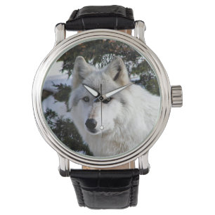 Wolfgesicht Armbanduhr