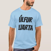 Wolfherz in isländischem (úlfur hjarta) Blau T-Shirt (Vorderseite)
