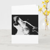 Wolfheulen Karte (Gelbe Blume)