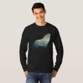 Wolfheulender Bergwald T-Shirt (Vorne ganz)
