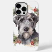Wolfhound Christmas Wreath Festivals Case-Mate iPhone Hülle (Rückseite)