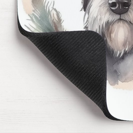 Wolfhound Christmas Wreath Festivals Mousepad (Ecke)