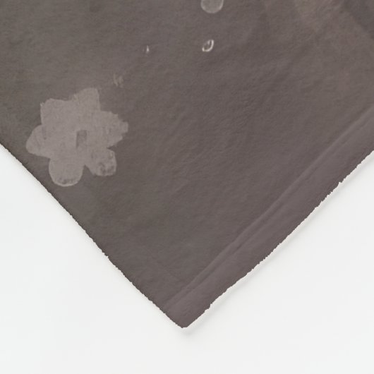 Wolfhound Dog in Schneehocht Fleecedecke (Ecke)