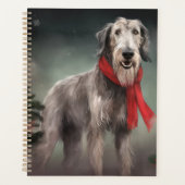Wolfhound Dog in Schneehocht Planer (Vorderseite)